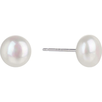 Bealio 05663 stříbrné náušnice ŘÍČNÍ PERLA 8 mm 03-05663-0237
