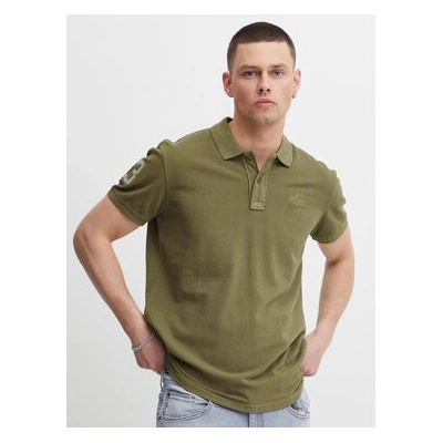 BLEND Тениска с яка и копчета 20715181 Зелен Regular Fit (20715181)