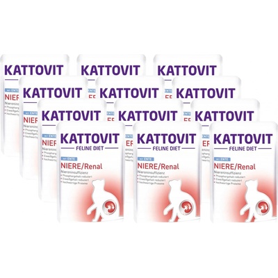Kattovit Feline Diet Kidney diét Renal duck 12 x 85 g