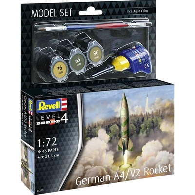 REVELL ModelSet raketa 63309 German A4/V2 Rocket 1:72