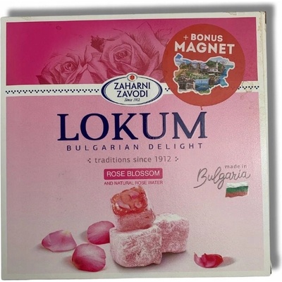 Zaharni Zavodi Lokum Bulgarian tradiční růžové 170 g