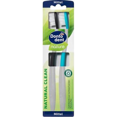 Dontodent Natural Clean zubní kartáček střední 2 ks