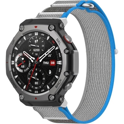 PROTEMIO 96113 NYLON COLOR Vyměnitelný řemínek pro Amazfit T-Rex 3BLUE GREY