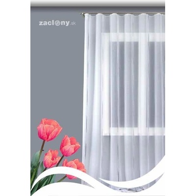 Záclona metráž 1128/810 biela 300 cm