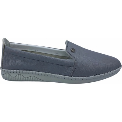 Looke dámské kožené mokasíny L0546 šedé