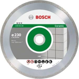 Bosch - Комплект диамантени режещи дискове за плочки и облицовки 230x22, 23 мм, 10 бр. 2608603234 (2608603234)