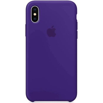 Apple Silicone Case - оригинален силиконов кейс за iPhone X (виолетов)