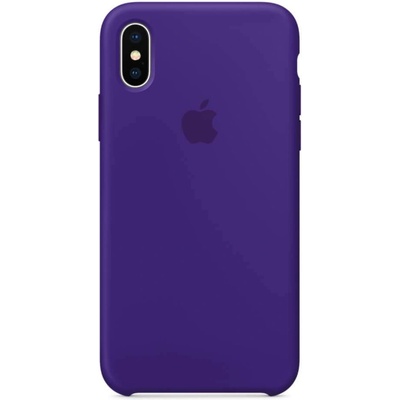 Apple Silicone Case - оригинален силиконов кейс за iPhone X (виолетов)