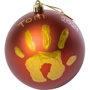 Tiny Love Коледна топка за отпечатък Tiny Love Tiny Creations, червена (Christmas Ball)