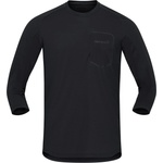 Norrøna Фланелка с дълъг ръкав за колоездене Norrøna Skibotn Equaliser Merino 3/4 T-Shirt Cycling jersey - Caviar (056-3663-0112)