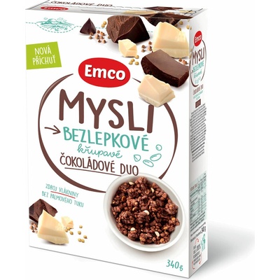 Emco Mysli bezlepkové čokoláda a mandle 340 g