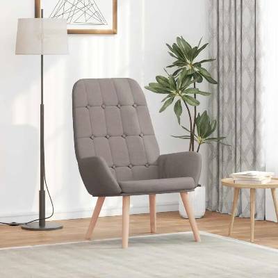 vidaXL 11461.4102650 Relaxační židle taupe textil