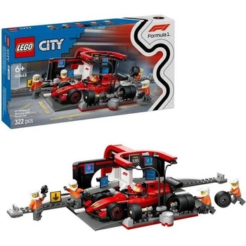 LEGO® City - F1 Pit Stop & Pit Crew with Ferrari Car (60443)