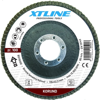 XTline Kotouč brusný lamelový 125 mm 120 BS125120