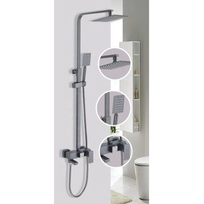 Inter Ceramic Тръбно окачване ict 8866gg ЯСМИНА gun gray