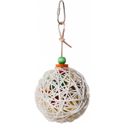 JK ANIMALS, Ratanová koule s lufa houbou a dřevem, 8 cm – Zboží Dáma