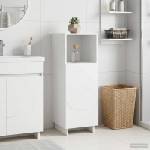 vidaXL Шкаф за баня Бял гланц 36.5 x 38 x 95 см Инженерна дървесина (8011607)