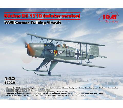ICM Bücker Bü 131D Winter Version 1:32