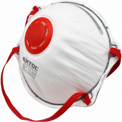 Extol Premium Respirátory FFP3 , s výdychovým ventilom, tvarované 3 ks