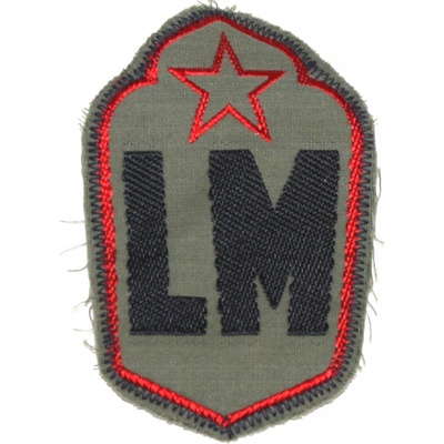 ČSSR Nášivka LM Lidové milice polní