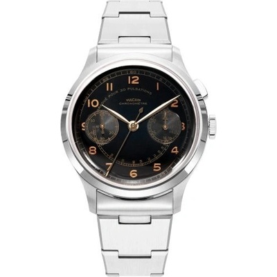 Vulcain Monopusher Black Steel Bracelet