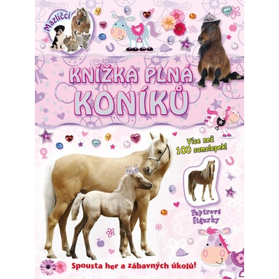 Knižka plná koníků samolepky a figurky