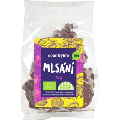 Country Life Bio Maškrtenie mliečna čokoláda 75 g