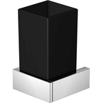 Steinberg 460 - Чаша за четки и паста с държач, черно стъкло/хром 460 2002 (460 2002)