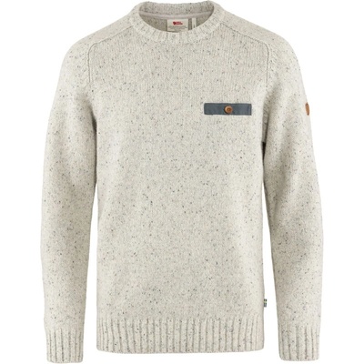 Fjällräven Lada sveter s okrúhlym výstrihom chalk white