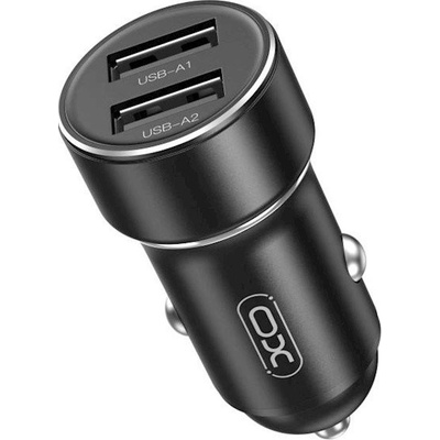 CL adaptér XO (CC53) 2x USB A, 12W, black