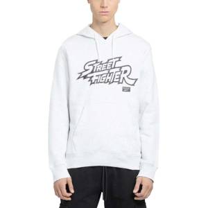 Reebok x Street Fighter Graphic Hoodie Heather White - magazinko