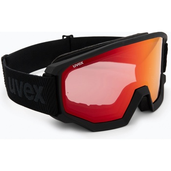 uvex Скиорска маска UVEX Athletic V black matt/red-clear