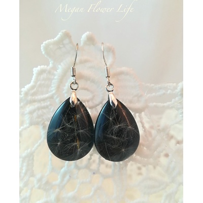 Meganflo Глухарче - обеци капка - сребро