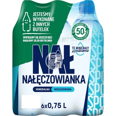 Nałęczowianka Sport Přírodní minerální voda neperlivá 6 x 0,75 l