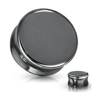 Šperky4U plug do ucha Hematit PL01271-08
