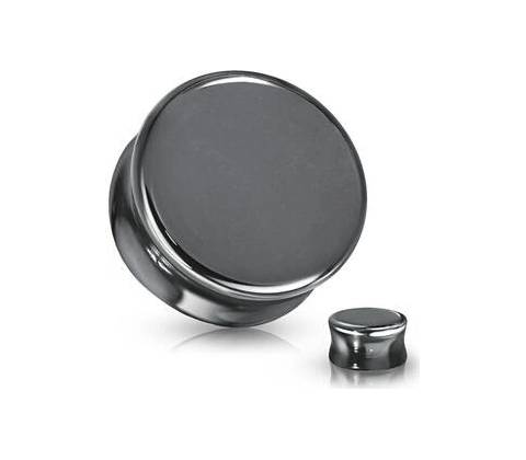 Šperky4U plug do ucha Hematit PL01271-12