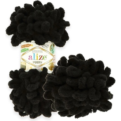 Alize Puffy 1060 hnedo čierna