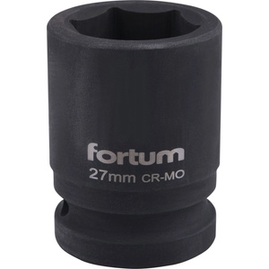 Fortum Машинна (ударна) муфа 3/4", 27 mm, L 52 mm, почернена, FORTUM