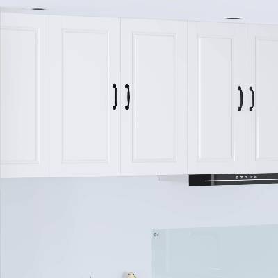 vidaXL Стенен шкаф PORTO Бяло 80 x 31 x 80 см Инженерно дърво (885405)