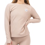 Eivy Дамска долна блуза с дълъг ръкав Eivy Women's Versa Loose Fit Rib Top Longsleeve - Sand (114-3623-0313)