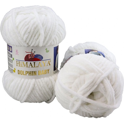 Himalaya příze Dolphin Baby 80301 bílá – Sleviste.cz