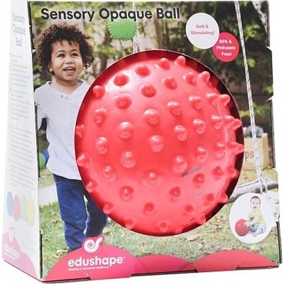 EDUSHAPE míč s texturou 18cm Červený