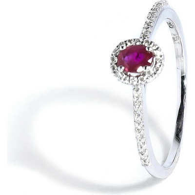 Blink Blink prsteň s Rubínom a diamantmi 2228BRG
