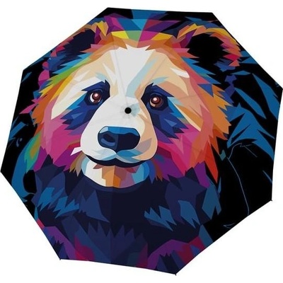 Doppler Modern Art Magic Mighty Panda dámský plně automatický deštník vícebarevný