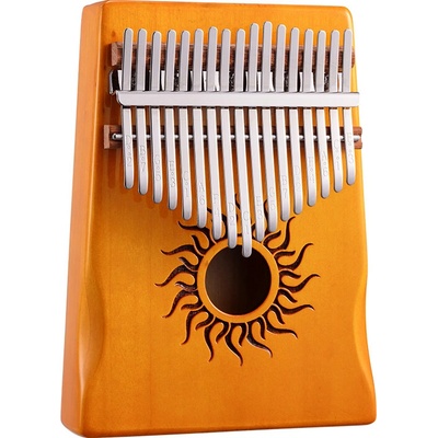 Hluru-Huashu Huashu Kalimba Posvätné slnko 17-kláves Topoľ žltá C DUR major
