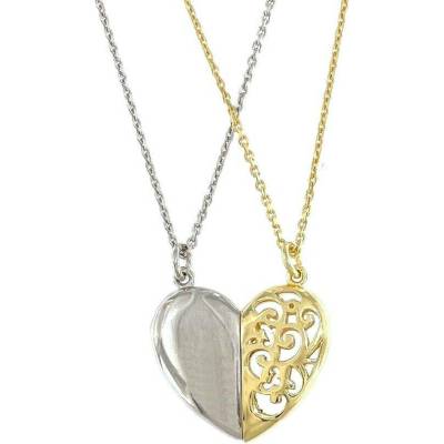 InfinitySilver Strieborný náhrdelník srdce delené SN25083342+