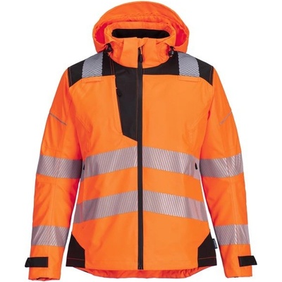PortWest dámská bunda do deště PW3 Hi-Vis Orange/Black