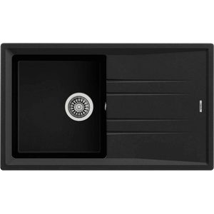 Teka Гранитна мивка, обръщаема, за шкаф 50 см Stone 50 B-TG ЧЕРНА (М.1021.ЧЕ) - bay Мивка за вграждане