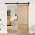 vidaXL Вътрешна врата 86 x 198, 5 см Шперплат Натурално (42047159)