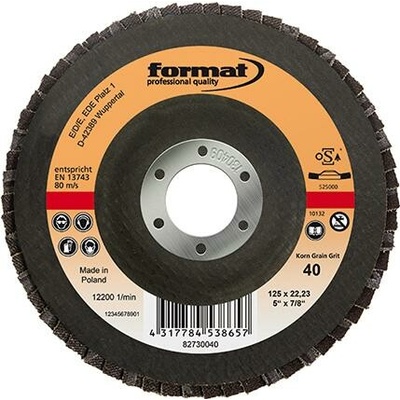 Format Brusné lamelové talíře 125 mm K60 EDE82730060